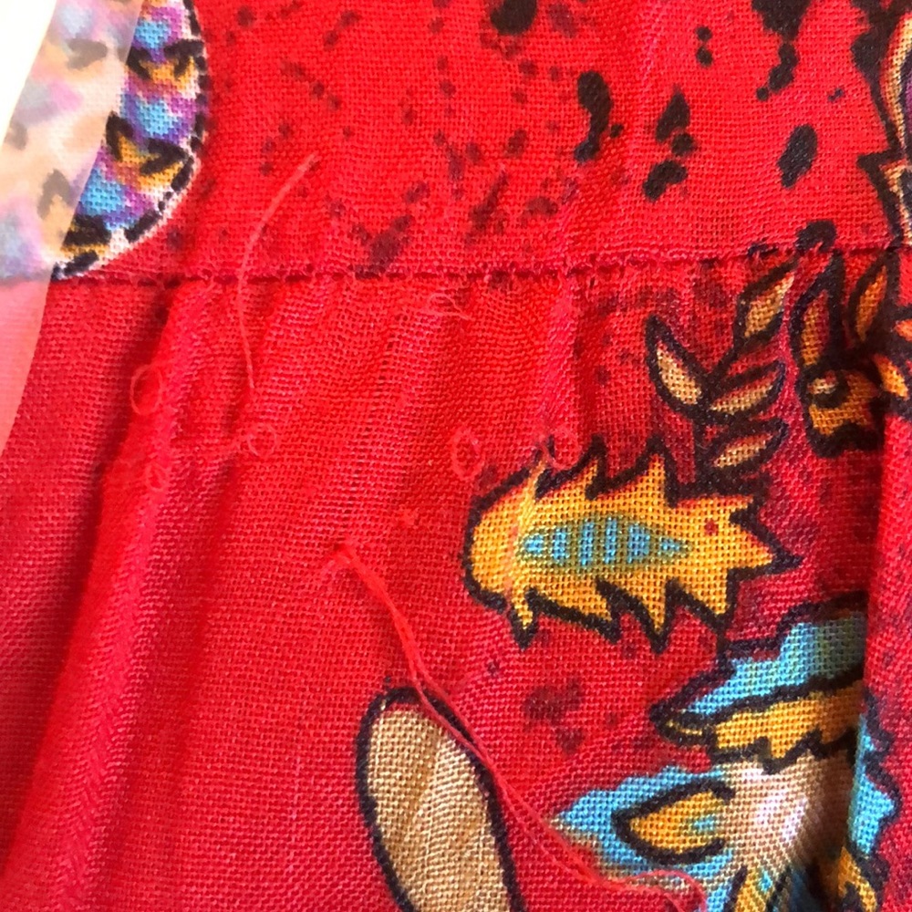 Bobbie Brooks Red Paisley Print Maxi Skirt size 1X - Picture 9 of 9